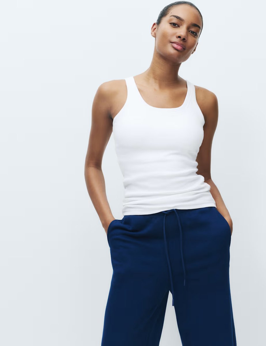 Marks & Spencer M&S Cotton Rich Secret Support™ Bra Vest White - 3