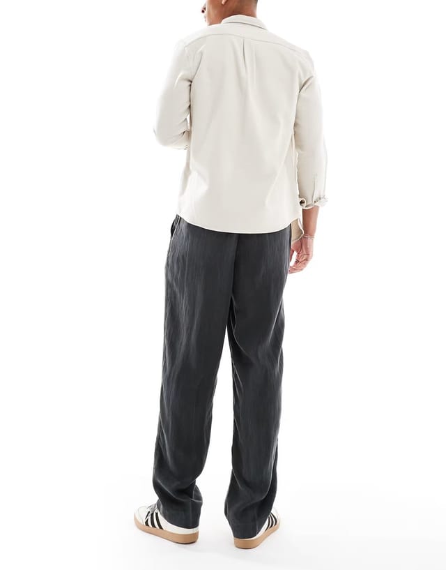 ASOS Jack & Jones lightweight drawstring trouser in black - 2