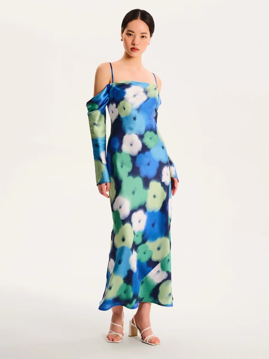 OMNES Munique Dress in Spray Floral