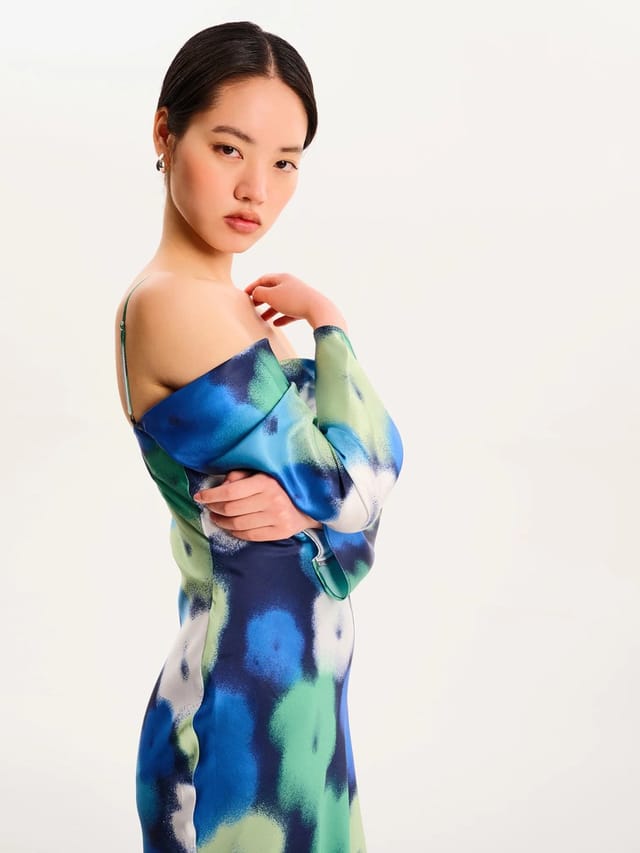 OMNES Munique Dress in Spray Floral - 2