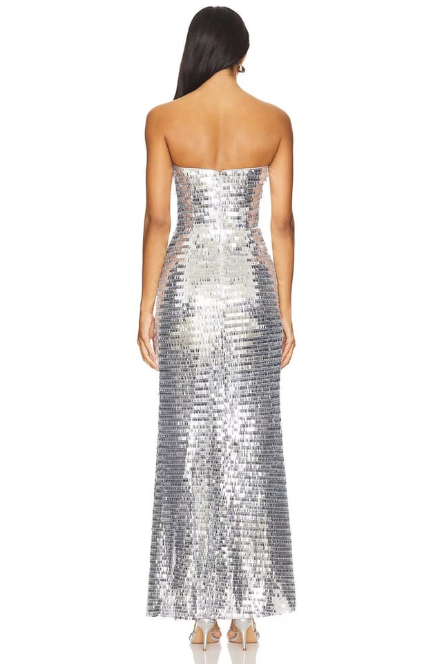 revolve Sculpty Strapless Sequin Dress - 3