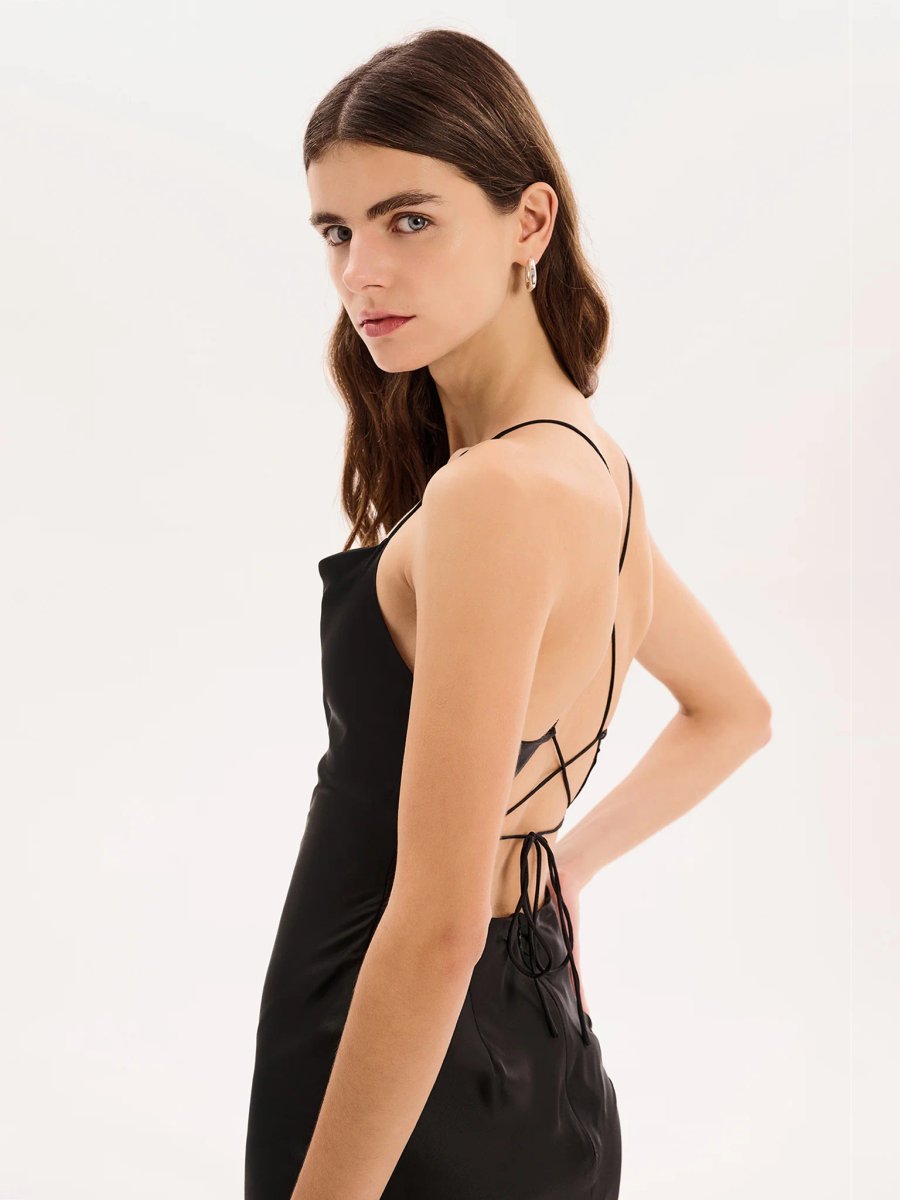 OMNES Ginny Maxi Dress in Black - 4