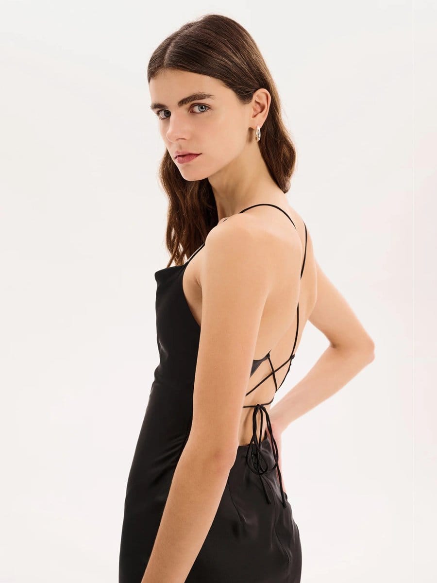 OMNES Ginny Maxi Dress in Black - 4