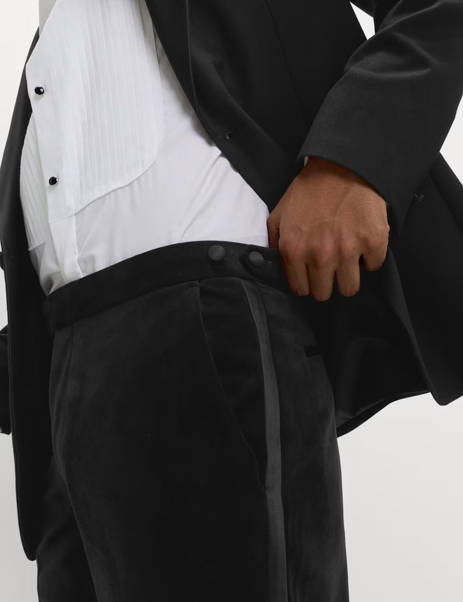 Marks & Spencer M&S Velvet Suit Trousers Black - 3