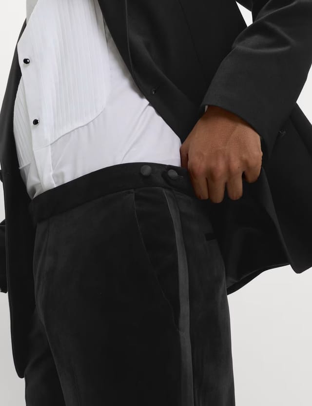 Marks & Spencer M&S Velvet Suit Trousers Black - 3