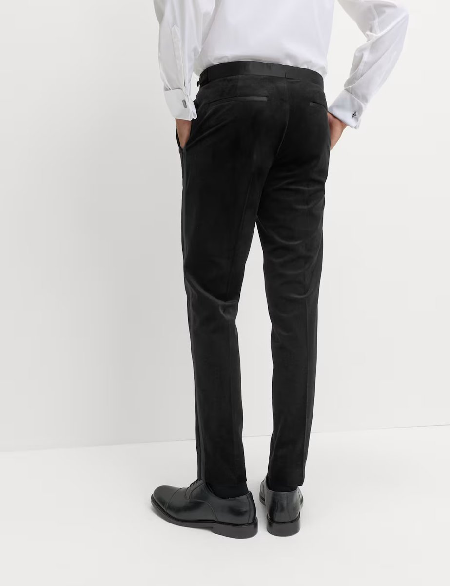 Marks & Spencer M&S Velvet Suit Trousers Black - 4