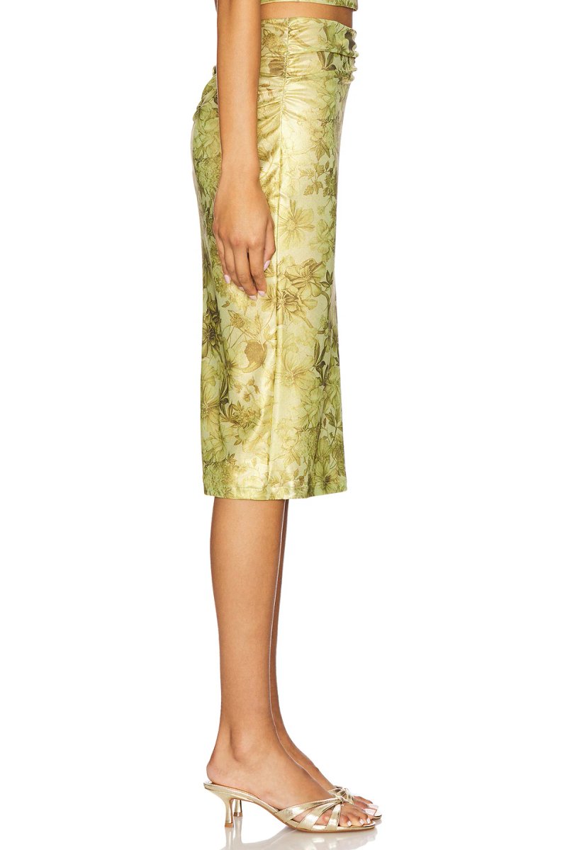 revolve Printed Lame Midi Skirt - 3