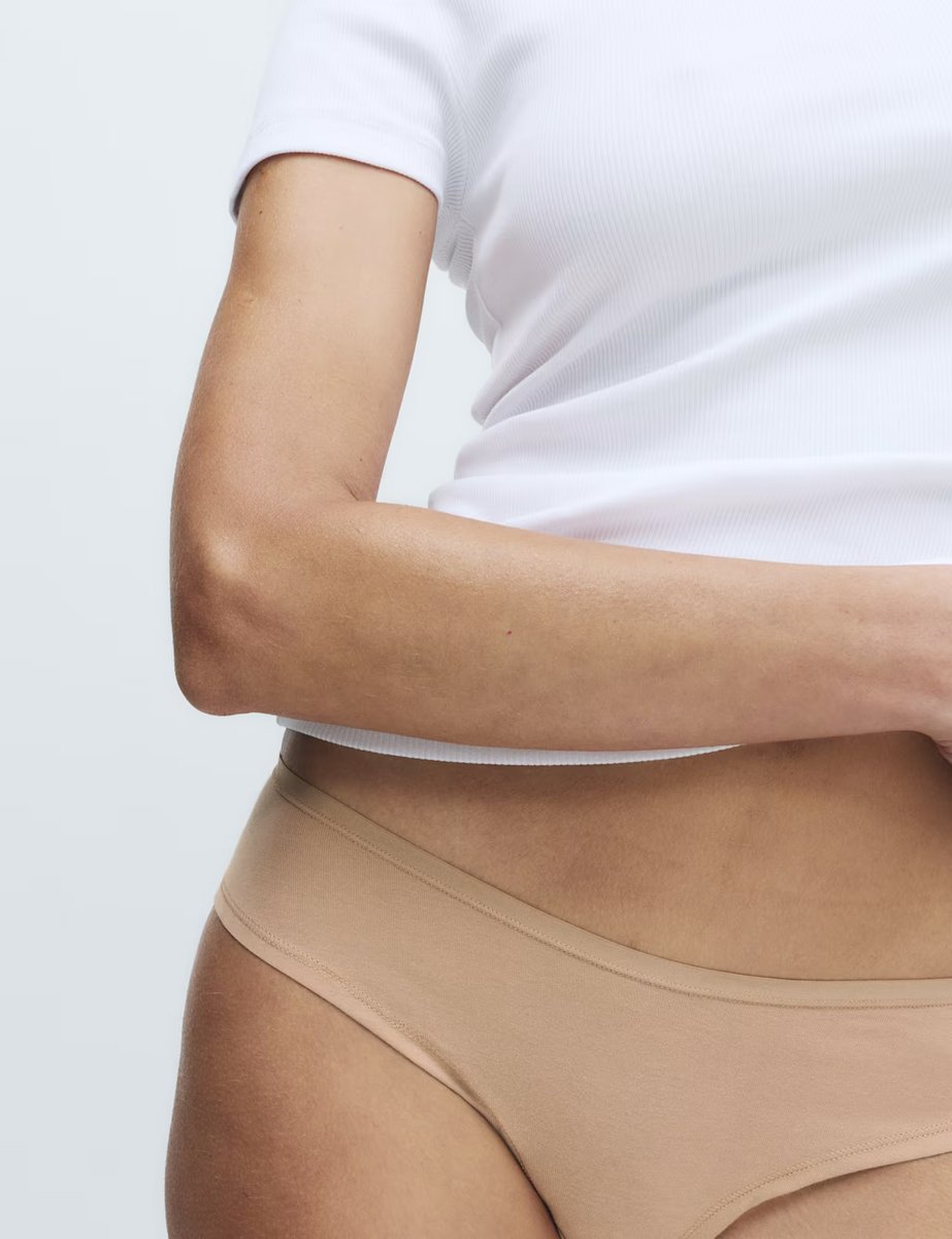 Marks & Spencer M&S 5 Pack Cotton Modal Hipster Knickers Rose Quartz - 2