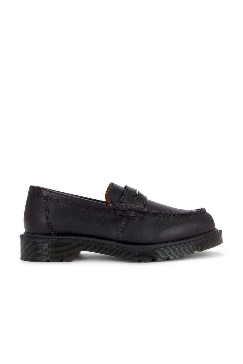 revolve Dr. Martens Penton Black Leather Loafers