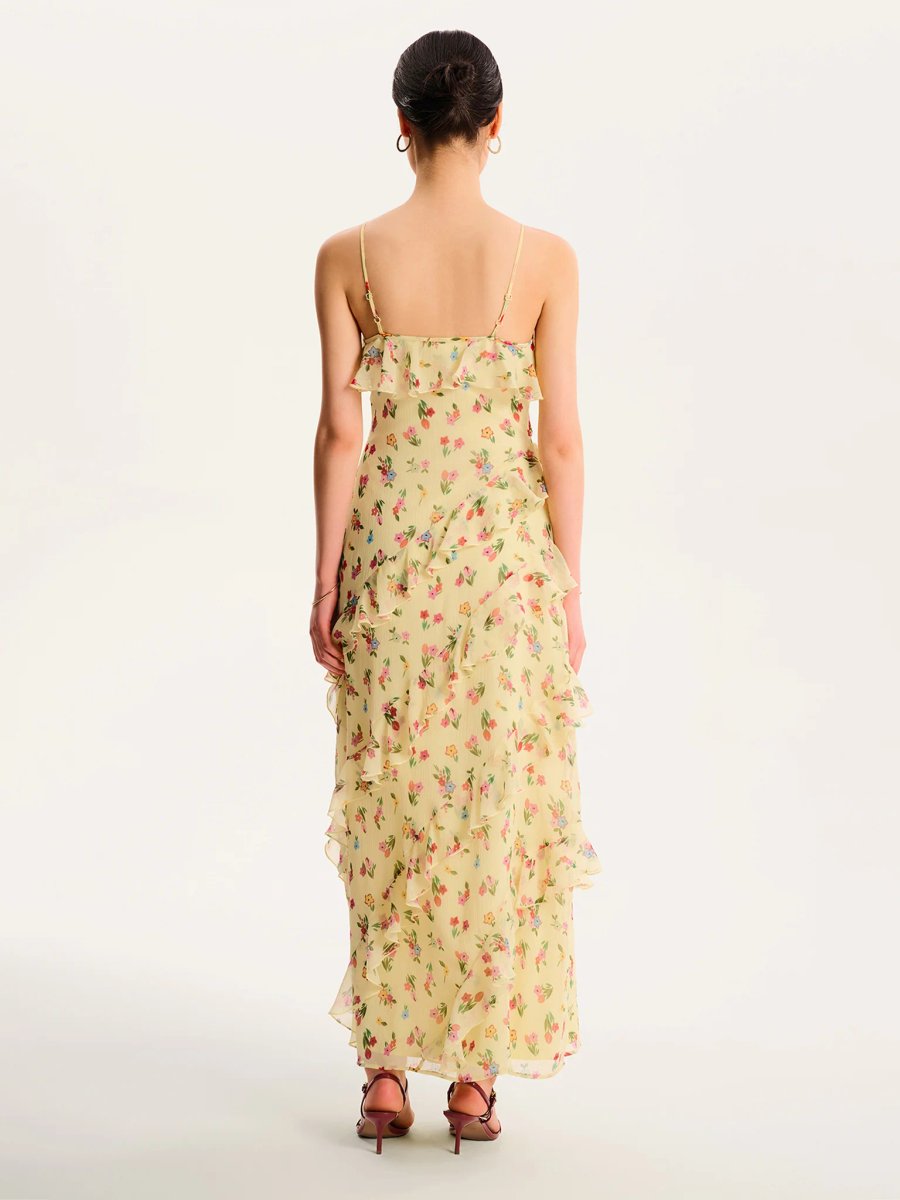 OMNES Missy Dress in Floral Yellow - 3