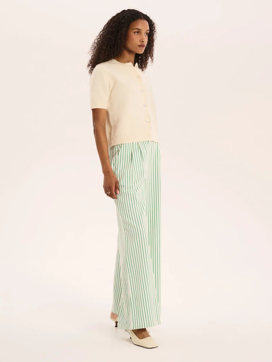 OMNES Samara Wide Leg Striped Trouser