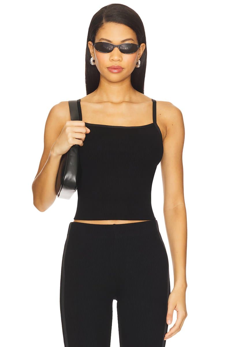 revolve Rib Satin Tank Top