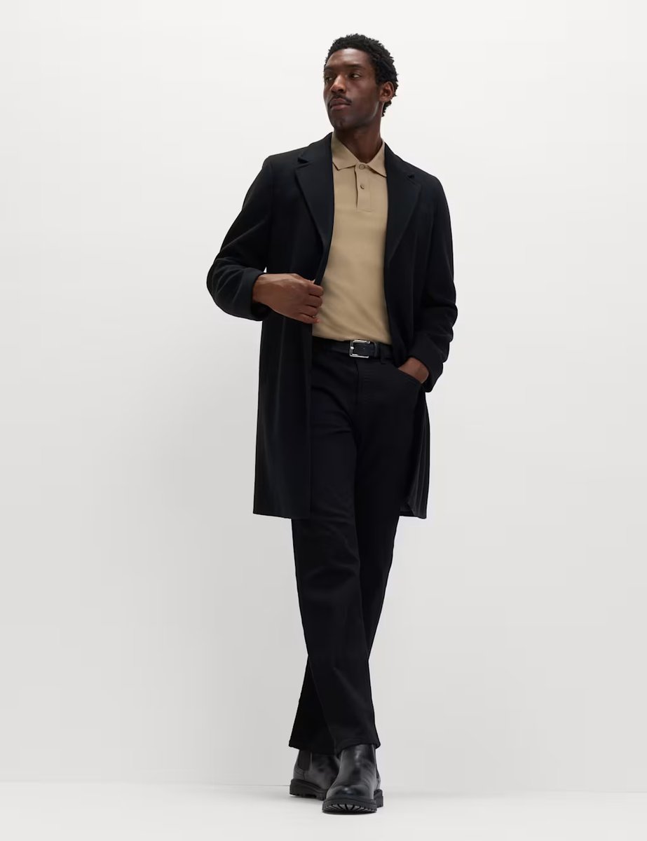 Marks & Spencer M&S Ultimate Regular Fit Pique Polo Shirt Dark Sand - 3