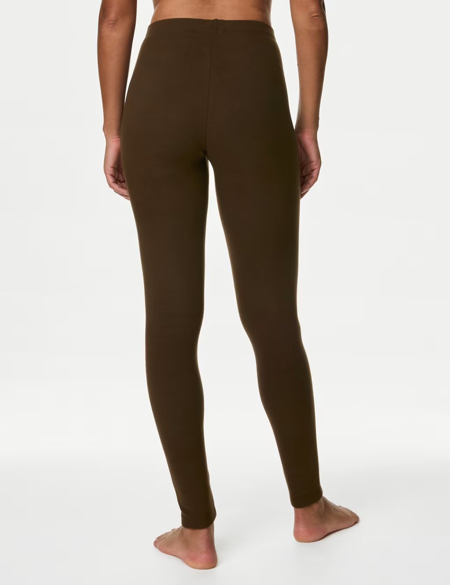 Marks & Spencer M&S Heatgen™ Maximum Thermal Fleece Leggings Dark Chocolate - 4