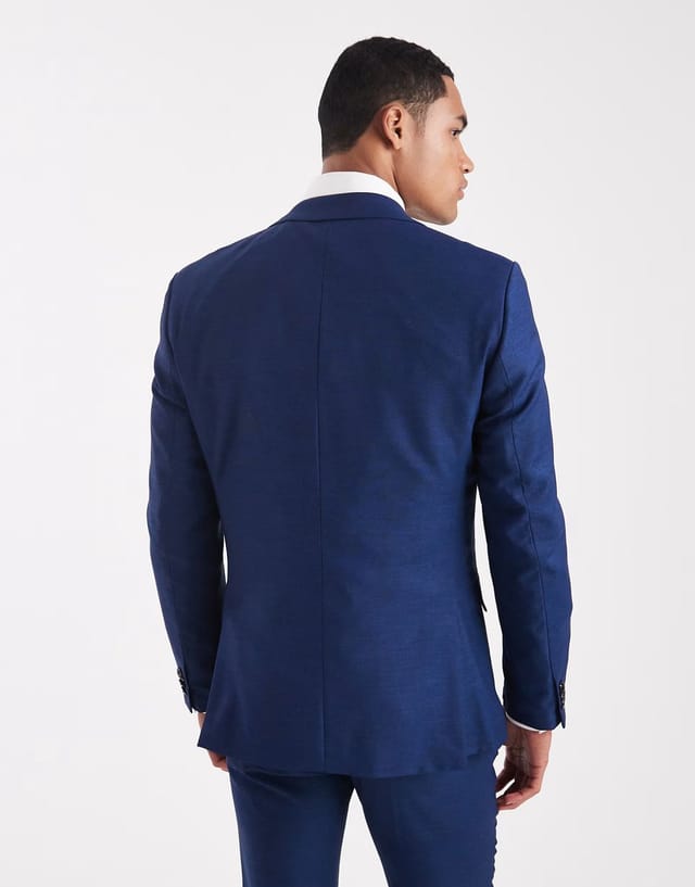 ASOS Jack & Jones super slim suit jacket in blue - 3