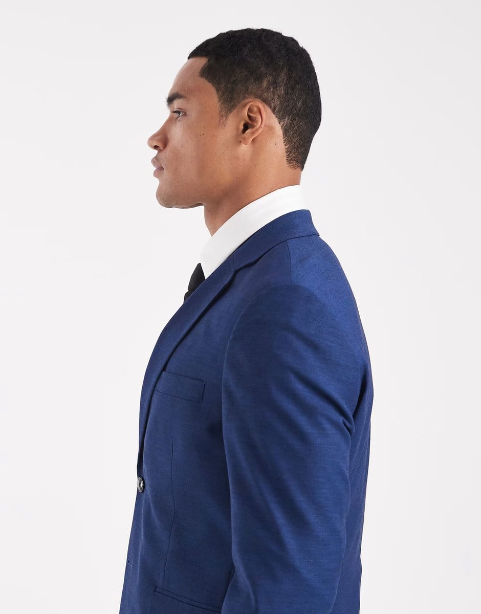 ASOS Jack & Jones super slim suit jacket in blue - 4