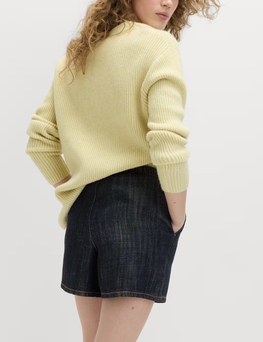 Marks & Spencer M&S Cotton Rich Shorts Dark Indigo - 3