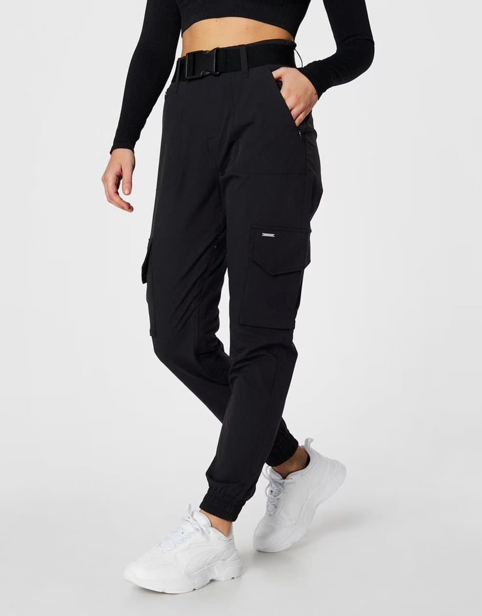 ASOS ASOS Black Cargo Pants with Multiple Pockets