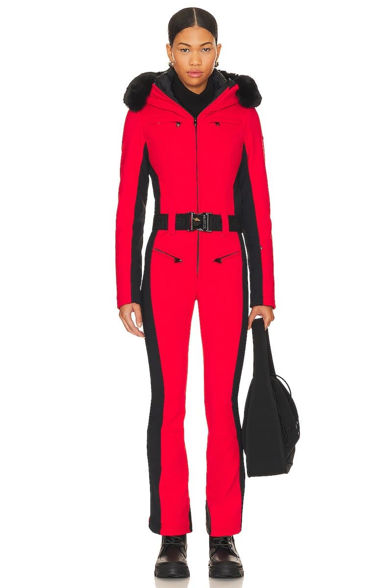 revolve Parry Ski Faux Fur Jumpsuit