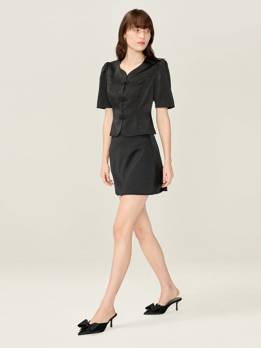 OMNES Lorelai Blouse in Black - 4