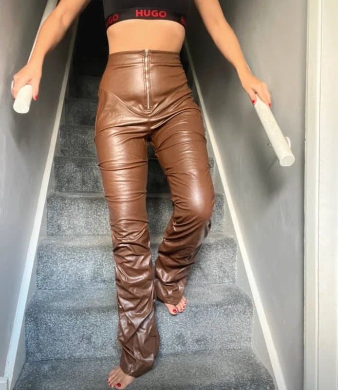 Missy Empire Missy empire ruffle trousers - High waisted