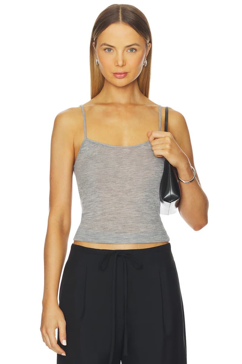 revolve Revolve Baby Wool Cami in Grey Marle