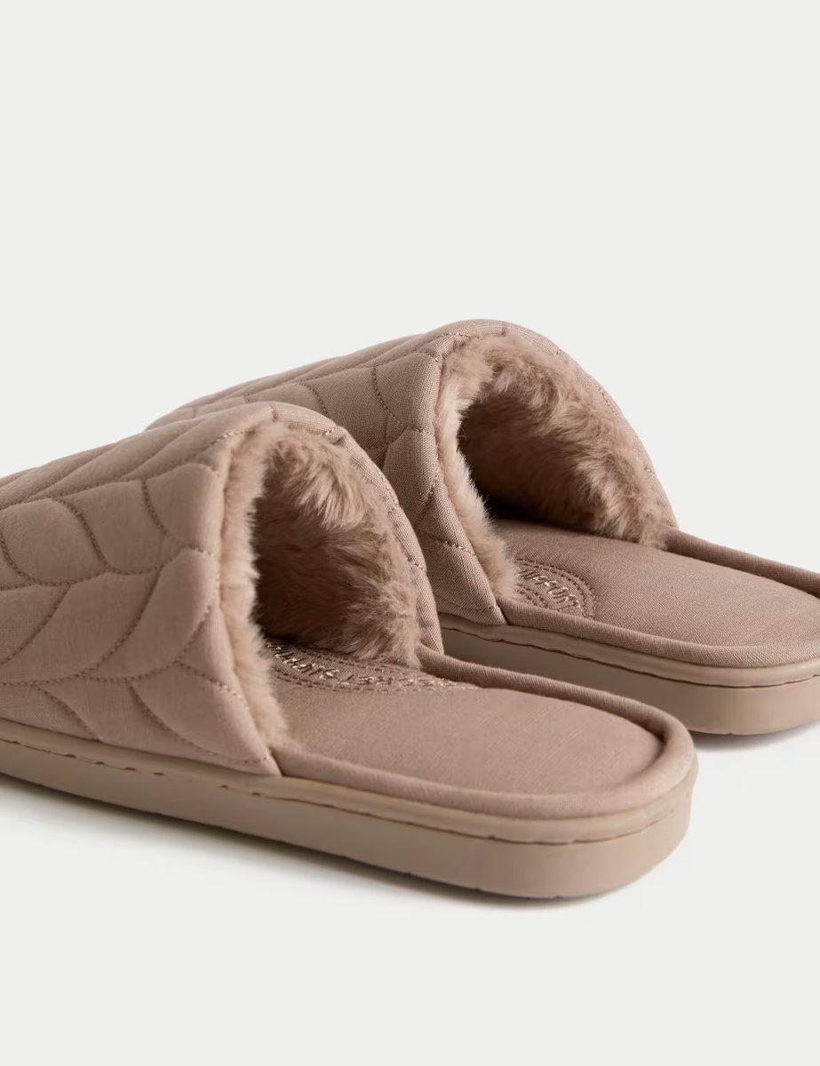 Marks & Spencer M&S Mule Slippers with Secret Support Mauve - 2