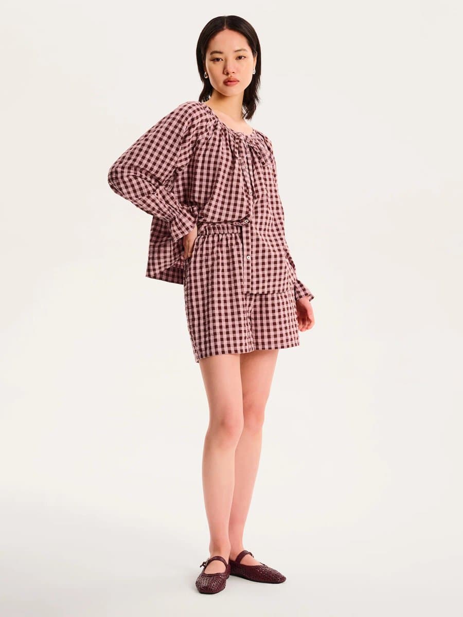 OMNES Joshua Checked Shorts