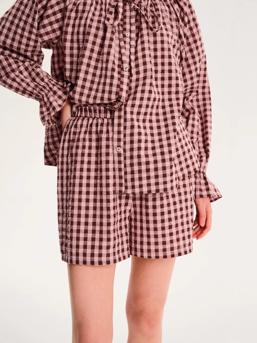 OMNES Joshua Checked Shorts - 3