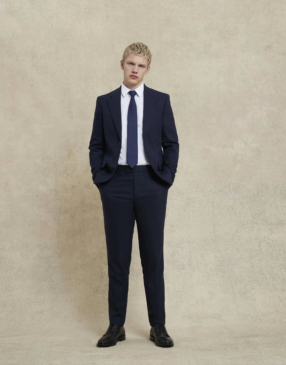 ASOS River Island slim suit jacket in navy - 2