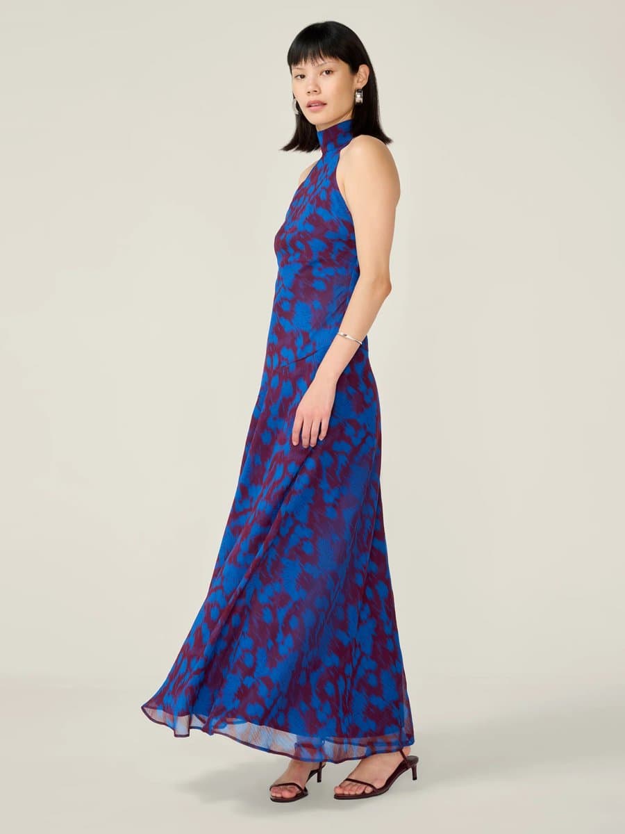 OMNES Elsie Dress in Wild Fern Print