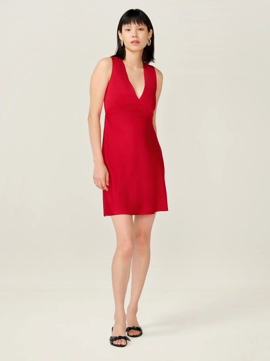 OMNES Nova Mini Dress in Barbados Cherry - 2