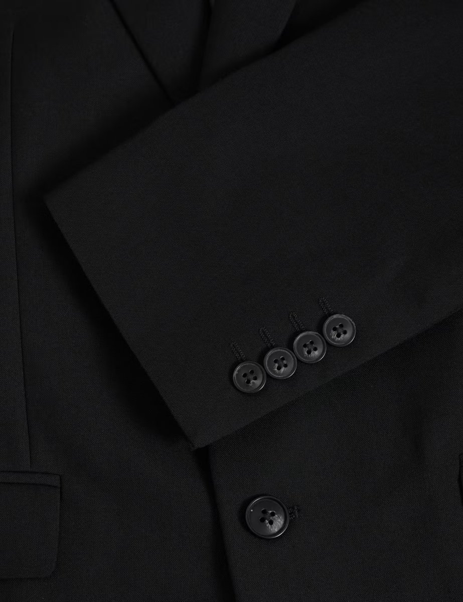 Marks & Spencer M&S Regular Fit Machine Washable Suit Jacket Black - 2