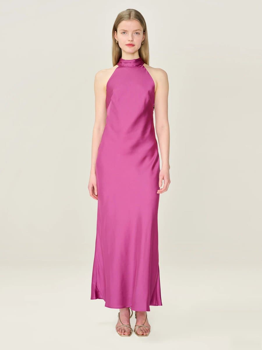 OMNES Seychelles Dress in Magenta