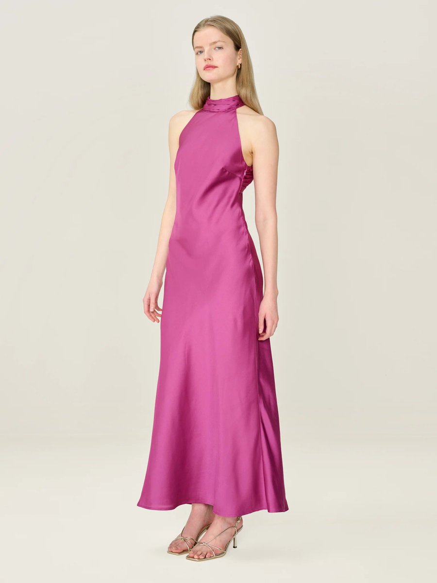 OMNES Seychelles Dress in Magenta - 2