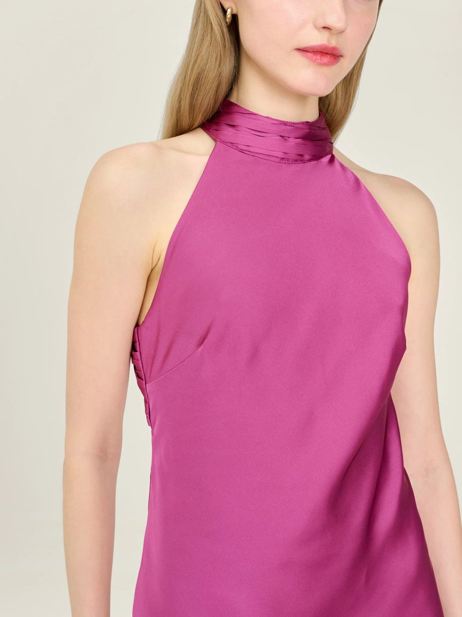 OMNES Seychelles Dress in Magenta - 3