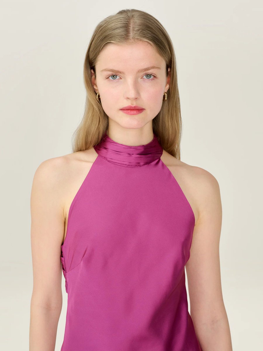 OMNES Seychelles Dress in Magenta - 4