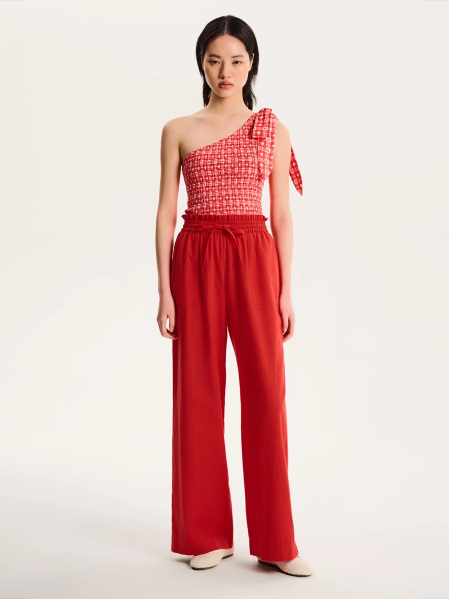 OMNES Rommy Trouser in Red - 4