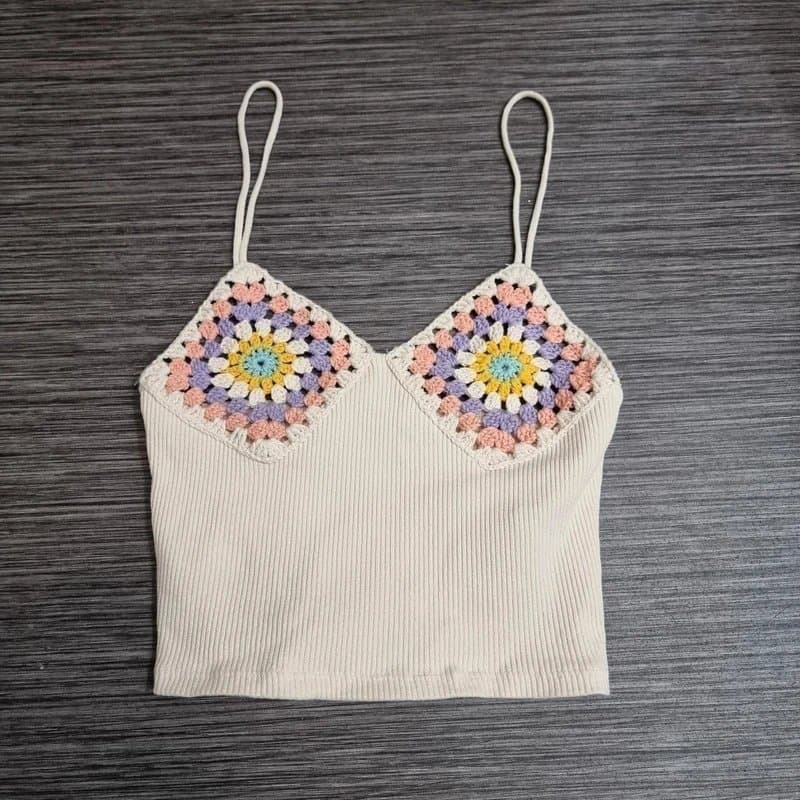 Zara New Without Tags Women's Zara knitted/ Crochet summer crop top