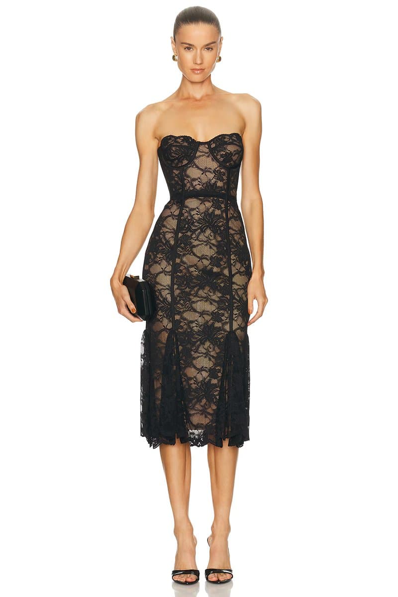 revolve Lucienne Lace Midi Dress