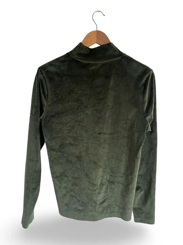 ASOS ASOS Khaki Velour Slim Fit Turtleneck – Size M