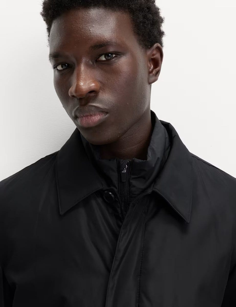 Marks & Spencer M&S Shirt Collar Mac with Removable Bib Black - 4