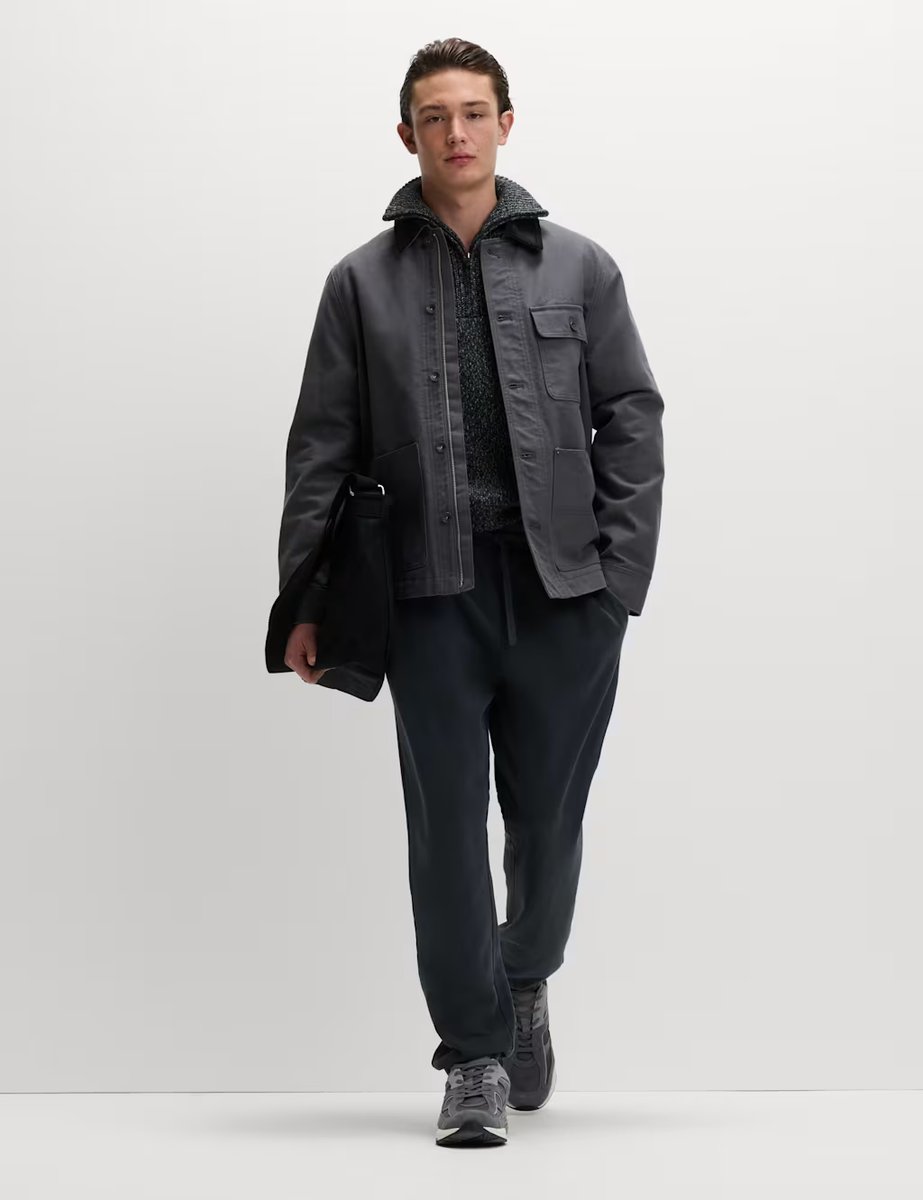 Marks & Spencer M&S Garment Dyed Pure Cotton Joggers Dark Pewter - 3