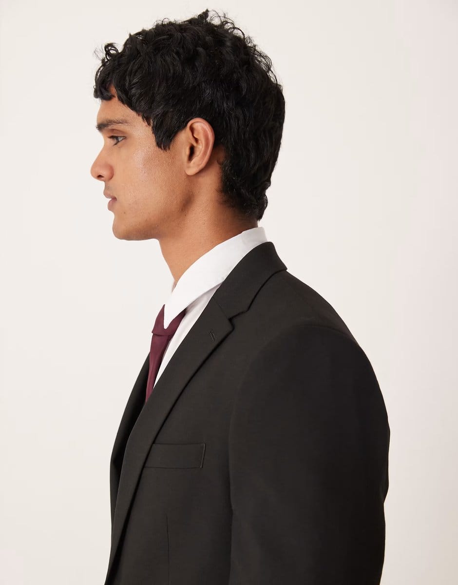 ASOS ASOS DESIGN slim suit jacket in black - 4