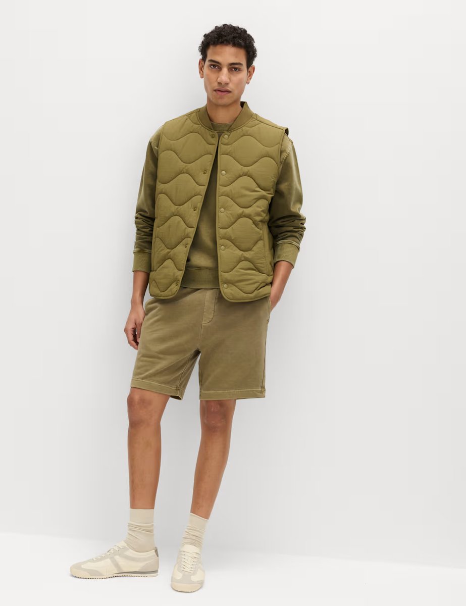 Marks & Spencer M&S Pure Cotton Garment Dye Sweatshirt Olive - 2