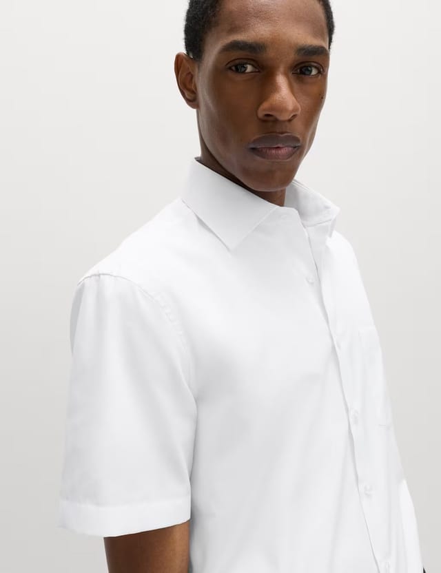 Marks & Spencer M&S 2 Pack Slim Fit Easy Iron Shirts White - 2