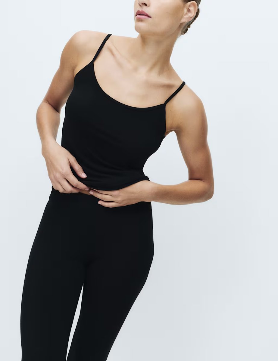 Marks & Spencer M&S 2 Pack Heatgen™ Thermal Strappy Vests Black - 4