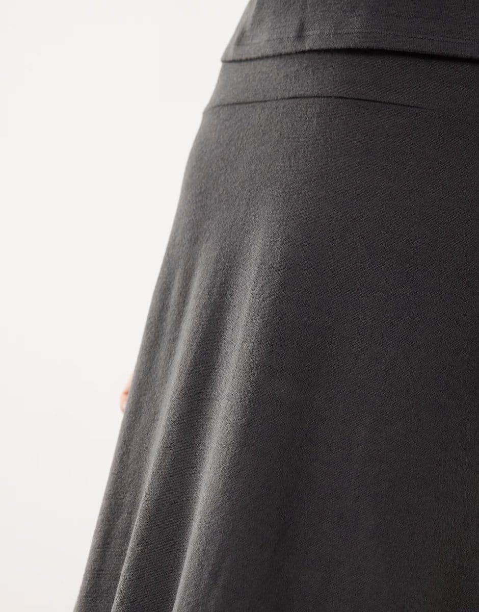 ASOS JDY Tall maxi skirt co-ord in dark grey - 4