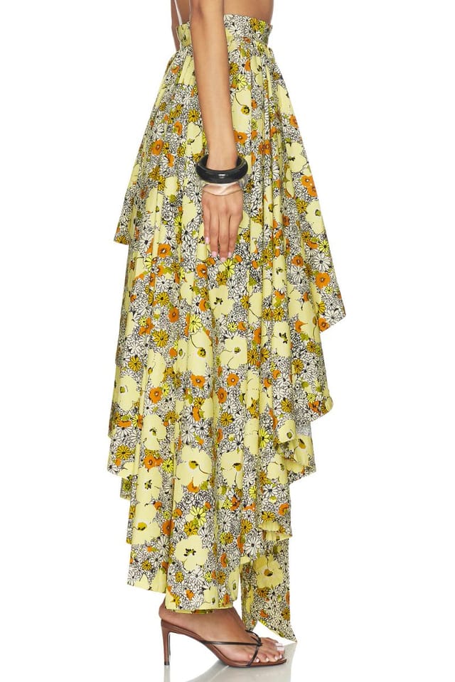 revolve Orange Blossom Asymmetric Skirt - 2