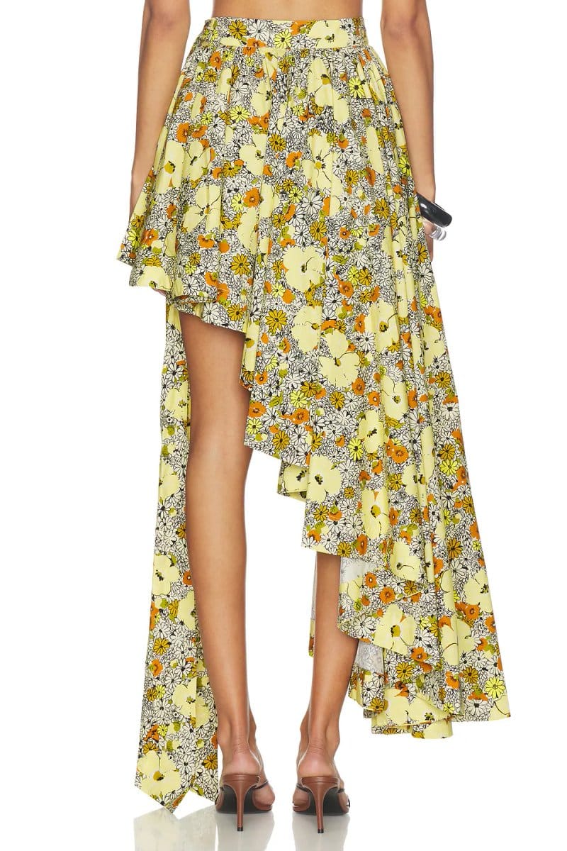 revolve Orange Blossom Asymmetric Skirt - 4